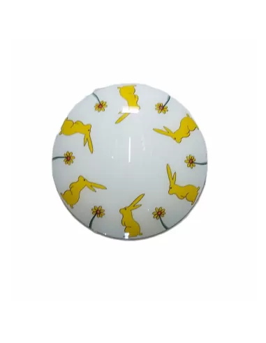 Fabas luce 2611-61-102 plafonnier lapin rond 1x60w e27